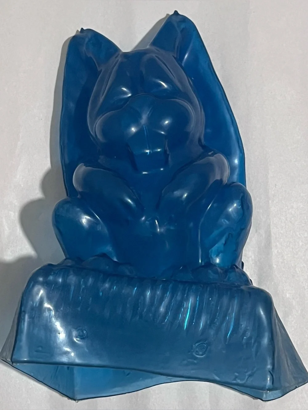 Vintage Ice Art Ice Sculpture Molds Bunny Rabbit Reusable Blue Plastic Silicone